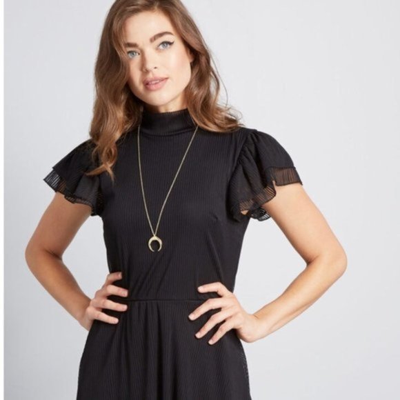 Women's ModCloth Artistic Outing Mock neck Dress - Picture 7 of 10